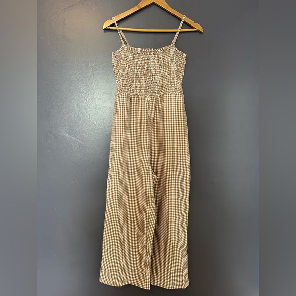 House of Harlow 1960 Pants - HOUSE OF HARLOW 1960 Gingham Wide Leg Sleeveless Jumpsuit NWT Size Medium